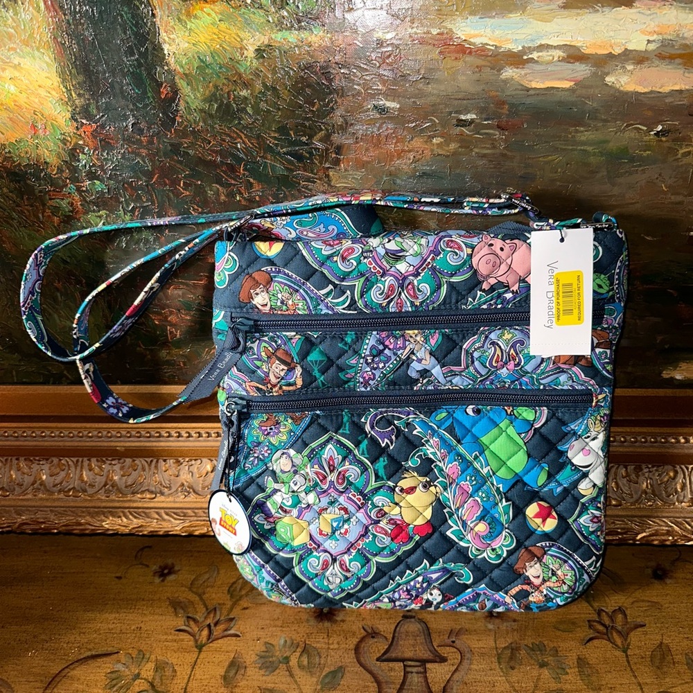 Vera Bradley X Toy Story Andy's Room Disney Triple Zip Hipster Crossbody Bag NWT